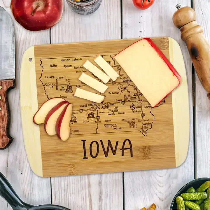 Slice of Iowa Cutting  & Charcuterie Board