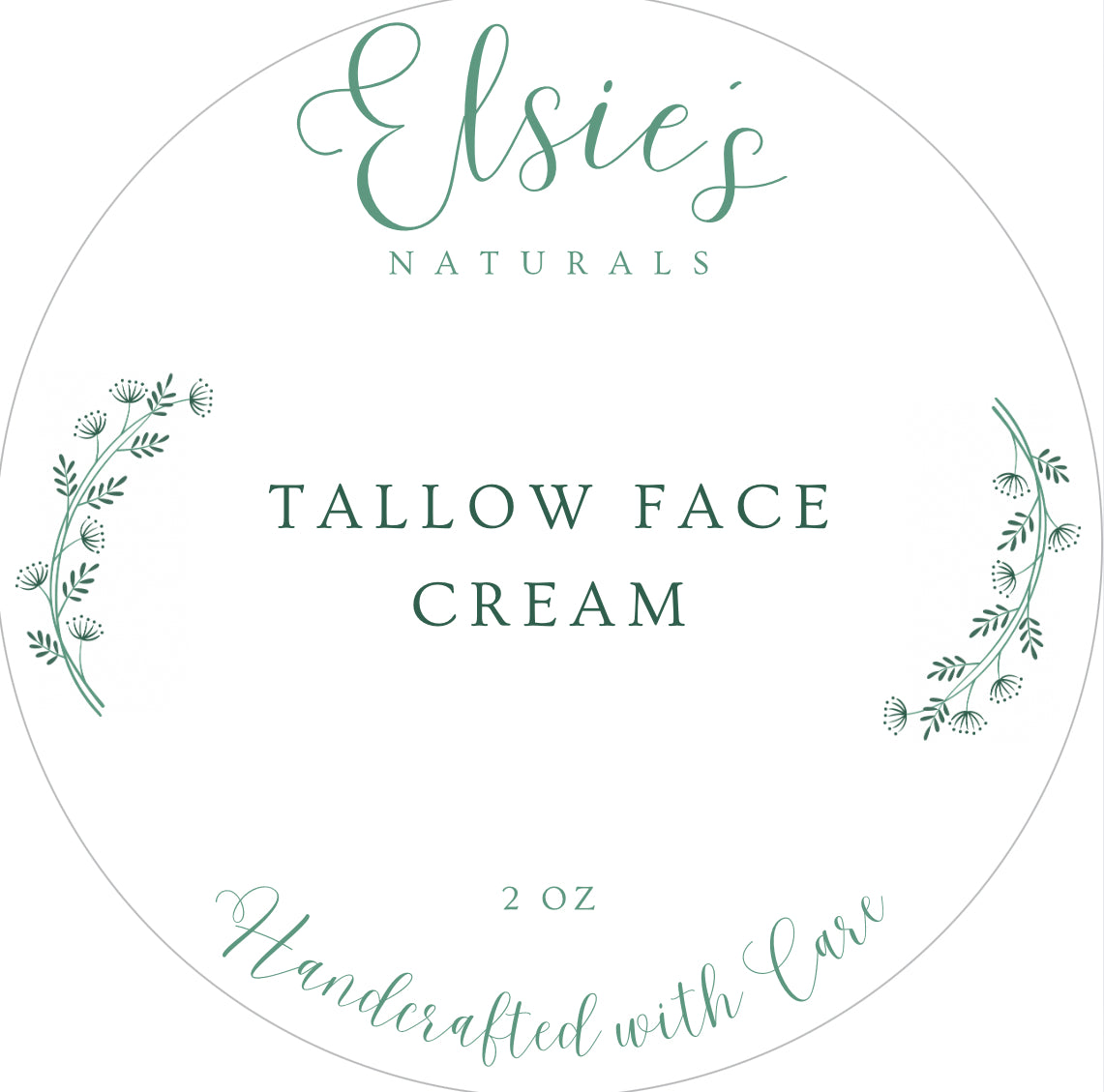 Elsie's Tallow Face Cream (Argan Oil & Frankincense)