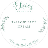 Elsie's Tallow Face Cream (Argan Oil & Frankincense)