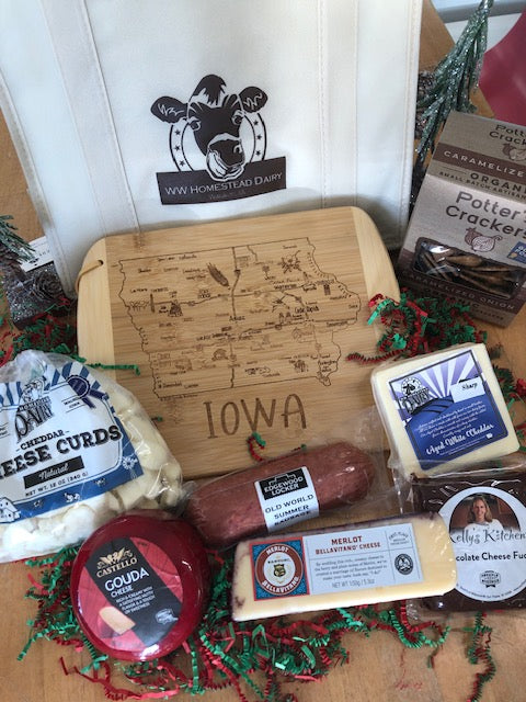 Holiday Box with Slice of Iowa Cutting Board