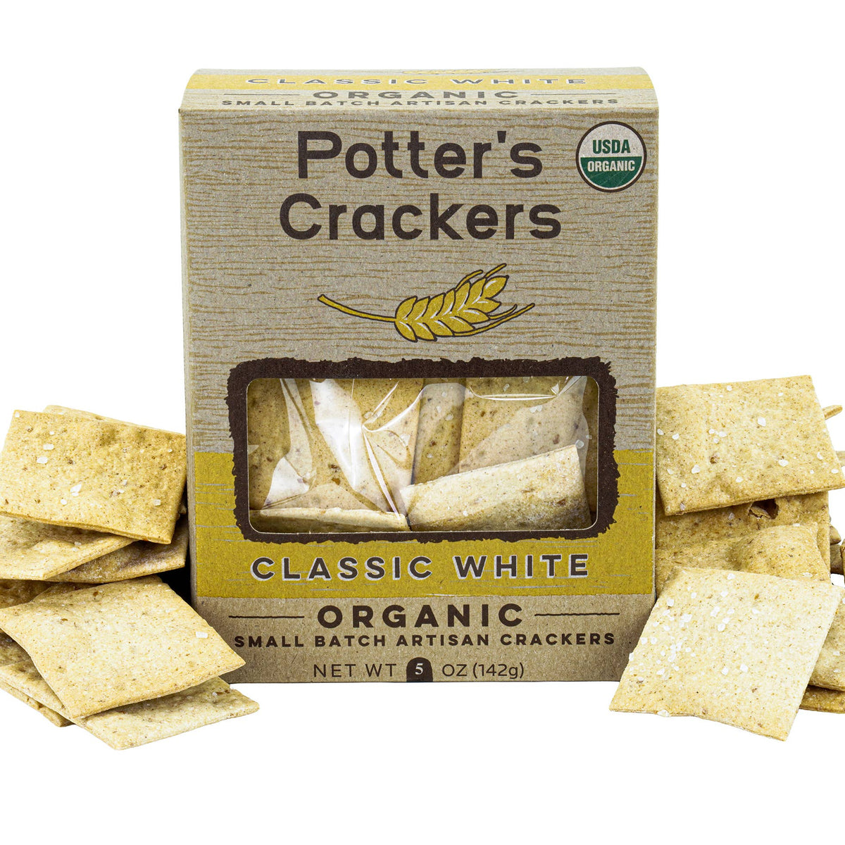 Potter's Crackers Organic Classic White Crackers - 5 oz